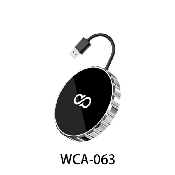 Round wireless carplay adapter