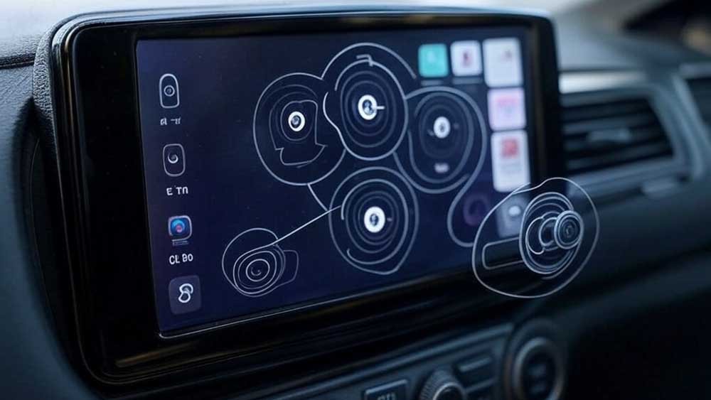 install portable wireless carplay screen